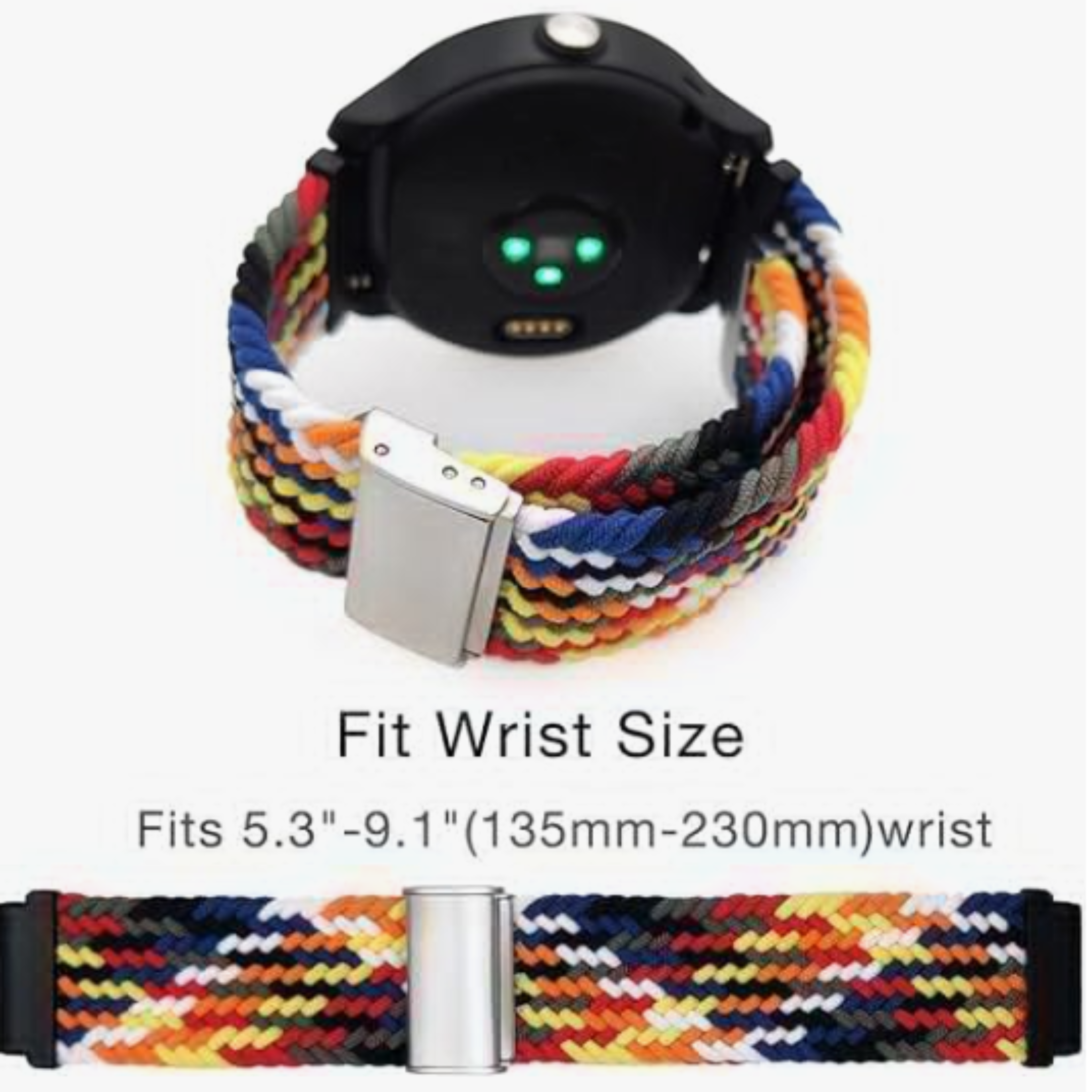 Red Brided Nylon Watch Band