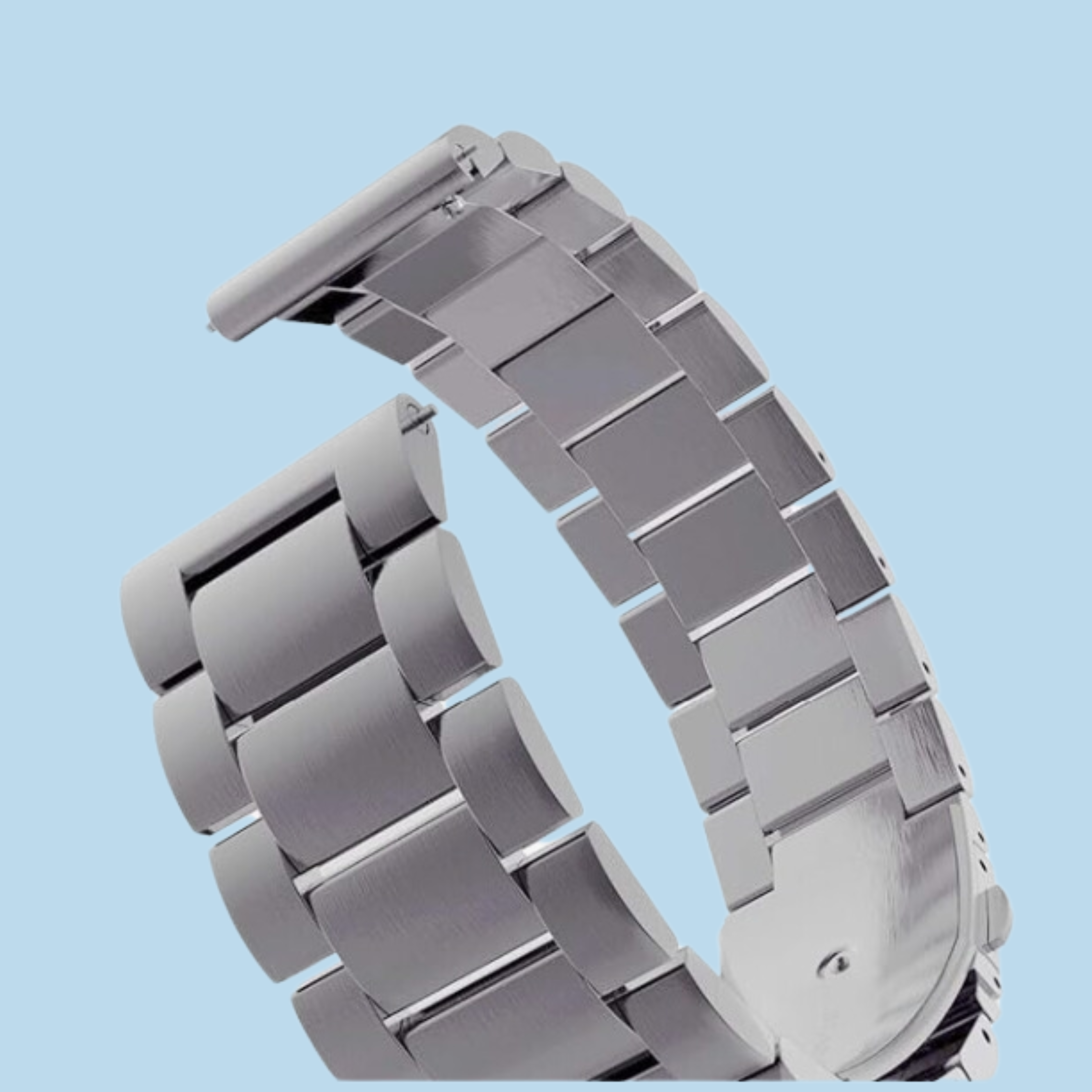 Silver Stainless Steel Strap